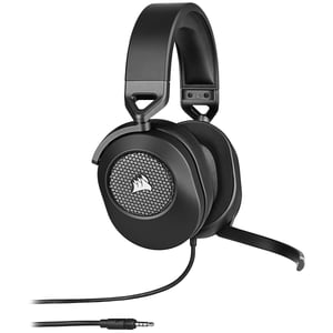 Corsair HS65 SURROUND Hörlurar med sladd, manuell styrning, gaming, Carbon