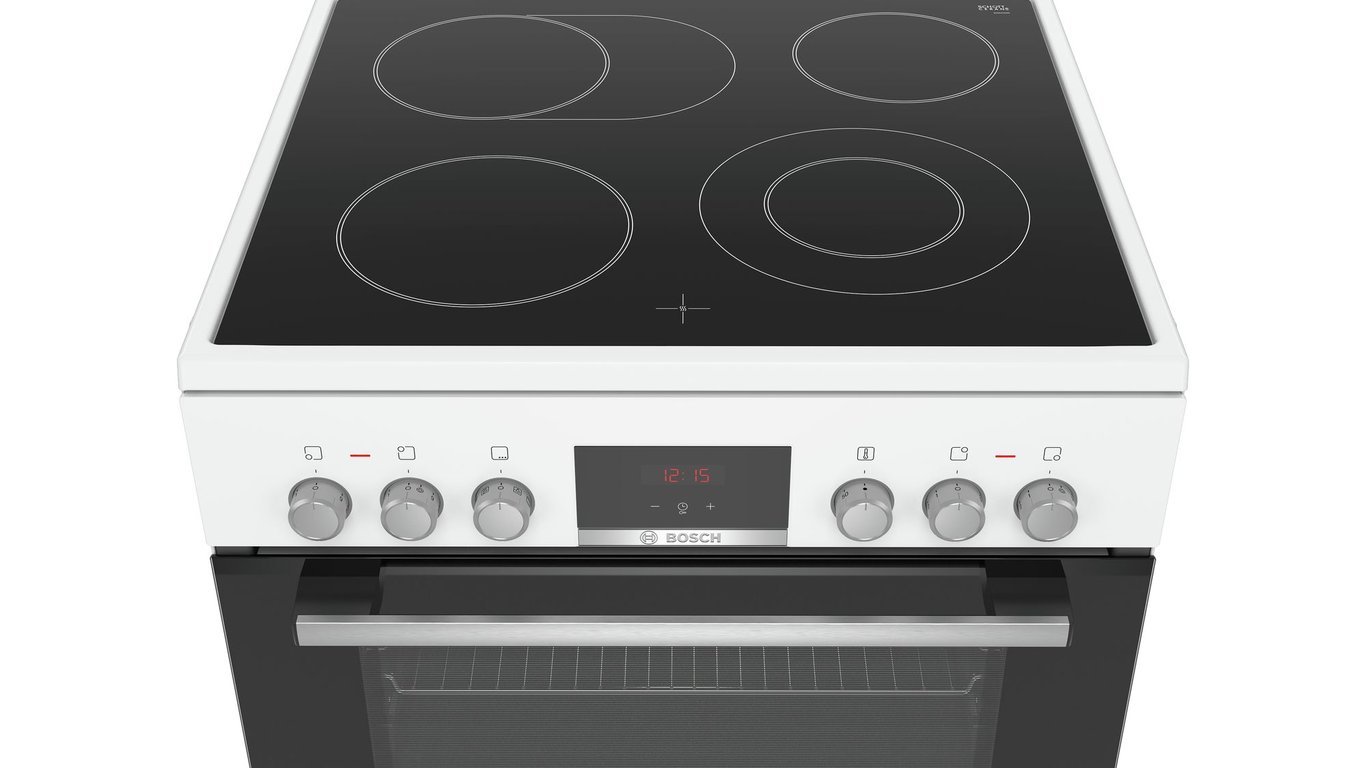 Bosch Serie 4 HKR39C220 pierkarnik Kuchenka wolnostojąca Prąd elektryczny Ceramiczna Biały