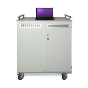 TERRA 1472005 Schrank für mobile Geräte Mobiler Wagen für die Geräteverwaltung Grau