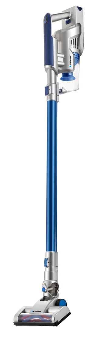 Blaupunkt VCH601 2-in-1-Standstaubsauger, Akku, Trockenbetrieb, beutellos, Blau, Silber, Transparent