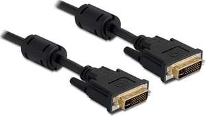 DeLOCK 2m DVI-I kabel DVI Czarny