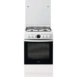 Indesit IS5G8CHW/PO Freistehender Gasherd, Schwarz, Weiß