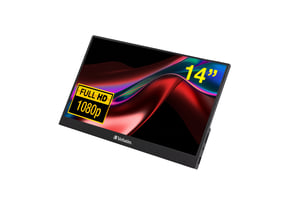 Verbatim 49590 Computermonitor 35,6 cm (14") 1920 x 1080 px Full HD LCD Schwarz