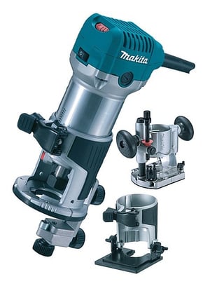 Makita RT0700CX2J Fräse/Trimmer Schwarz, Cyan, Metallic 710 W