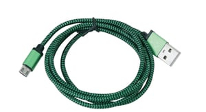 Platinet PUCFB1G kabel USB 1 m USB A Micro-USB A Zielony