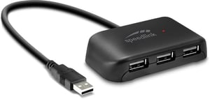 SPEEDLINK SL-140004-BK USB 2.0 Hubs and Concentrators, 480 Mbit/s, Black