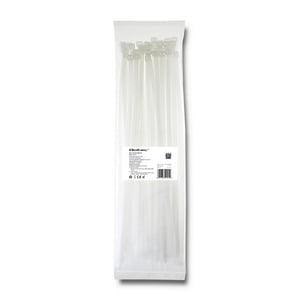Qoltec 52221 kabelband Kabelband för stege Nylon Vitt 50 st.