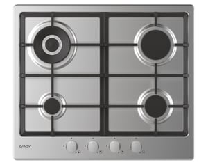 Candy Idea CHG6BR4WX Edelstahl Einbaugerät 60 cm Gas 4 Kochzonen