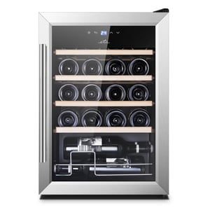 Eta ETA953190010G Wine Cooler Compressor-powered Wine Cooler Freestanding Black, Silver, Stainless Steel, Wood 20 bottles.