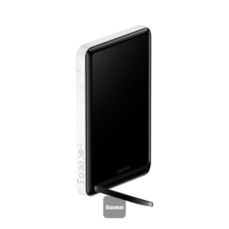 фото Зовнішній акумулятор (павербанк) Baseus Magnetic Wireless Fast Charging 20W 10000mAh White (PPCX000202)