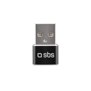 SBS TEADAPTUSBTC Adapter für USB-Typ-A- und USB-Typ-C-Kabel, schwarz