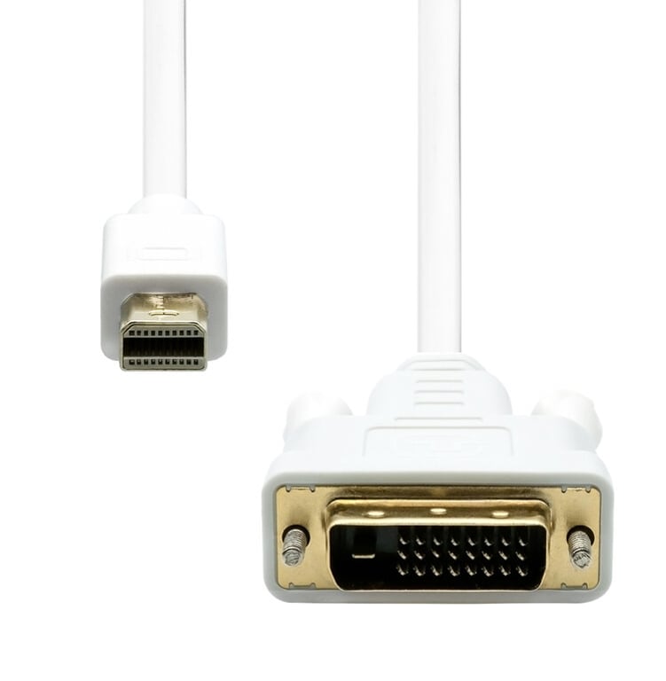 ProXtend Mini Displayport to DVI-D 24+1 1M Biały