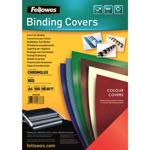 Fellowes 5378303 A4 Paper Sleeve, Red, 100 pcs.