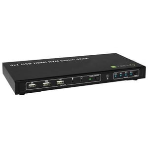 Techly IDATA-KVM-HDMI4U KVM-Switch, schwarz