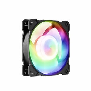 Gelid Solutions Radiant-D Datorchassi Fläkt 12 cm Svart, Vit 1 st.