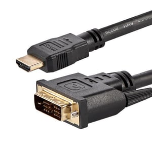 StarTech HDMIDVIMM6 Cable Adapter, 1.8 m, HDMI to DVI-D, Black