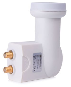Opticum Robust Twin konwerter LNB 10,7 - 12,75 GHz Biały