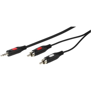 Vivanco 46031 ljudkabel 2,5 m 2 x RCA 3,5 mm Svart, Röd, Vit