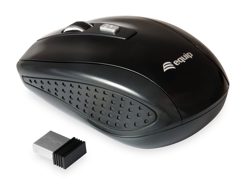 Equip 245104 myszka Podróżniczy Oburęczny RF Wireless Optyczny 1600 DPI