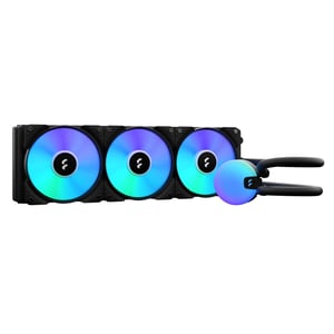 Fractal Design Lumen S36 v2 RGB All-in-One-Flüssigkeitskühler für den Prozessor, 12 cm, schwarz, 1 Stück.