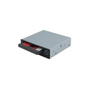Sedna SE-IHD-302-U panel drive bay 8,89 cm (3.5") Panel portów WE/WY Czarny, Szary