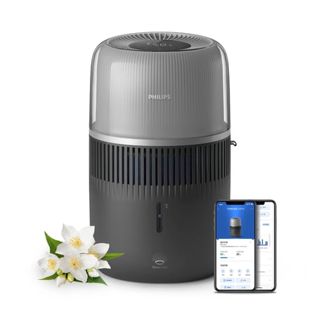 Philips 5000 series HU5710/03 nawilżacz powietrza Ultradźwiękowy 4,5 l Srebrny 14,1 W