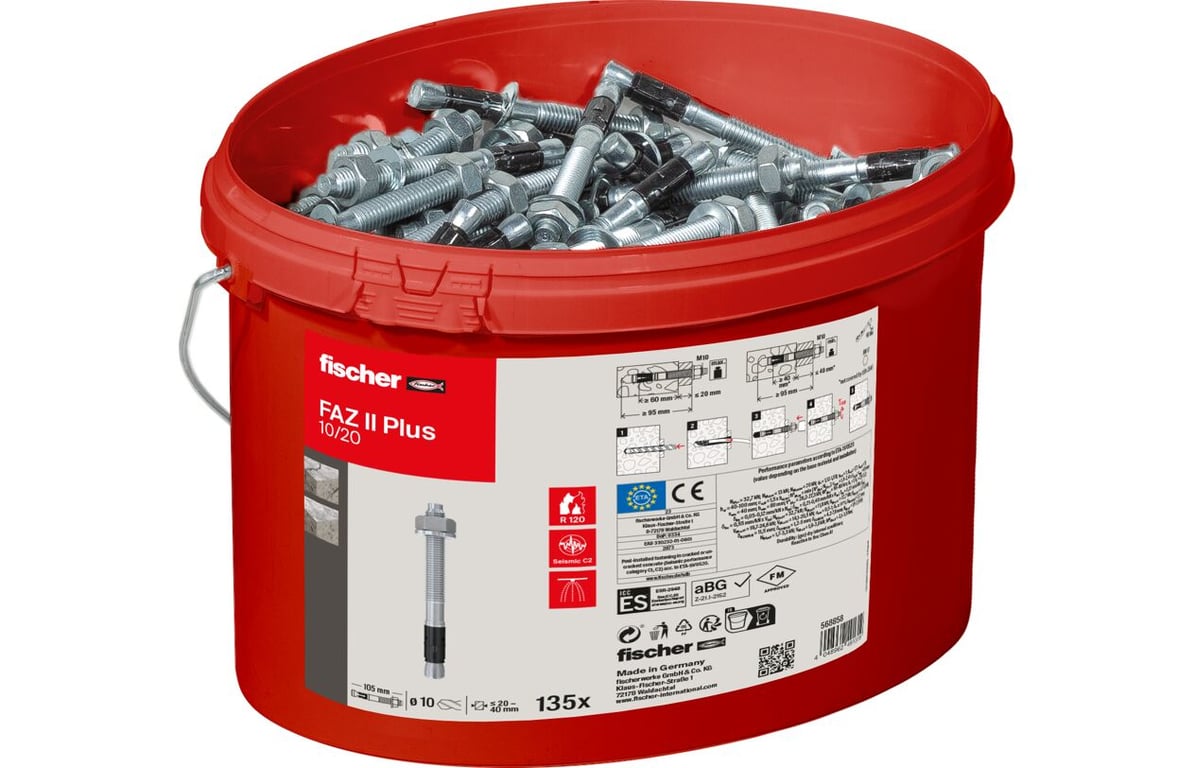 Fischer 568858 kotwa śrubowa/kołek rozporowy 135 szt. 105 mm