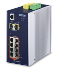PLANET IGS-10020HPT Managed L2+ Gigabit-Ethernet-Netzwerk-Switch (10/100/1000) PoE-Unterstützung Schwarz, Weiß
