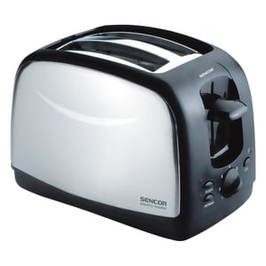 Sencor STS 2651 Toaster für 2 Scheiben, 850 W, schwarz, Edelstahl