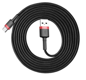 Baseus CATKLF-U91 kabel USB USB 2.0 3 m USB A USB C Czarny, Czerwony