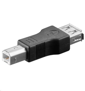 Microconnect USB-A-zu-USB-B-Adapter, schwarz