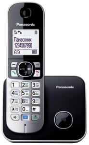 Panasonic KX-TG6811 DECT-Telefon Anrufer-Name und -Identifikation Schwarz