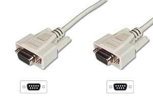 Digitus Datenübertragungskabel, D-Sub9/F – D-Sub9/F