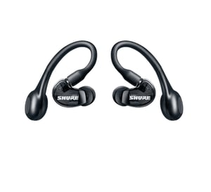 Shure SE21DYBK+TW2-EFS słuchawki/zestaw słuchawkowy True Wireless Stereo (TWS) Nauszny, Douszny Sport USB Type-C Bluetooth Czarny