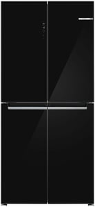 Bosch Serie 4 KMC85LBEA beidseitig zu öffnender Kühl-Gefrierschrank, freistehend, 547 l, schwarz