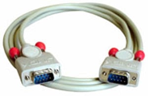 Lindy RS232-Kabel, 10 m, Signalkabel, grau