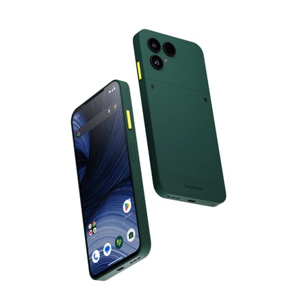 Fairphone The (Gen 6+) 16 cm (6.31") Dual SIM Android 16.0 5G USB Type-C 12 GB 256 GB 4415 mAh Zielony