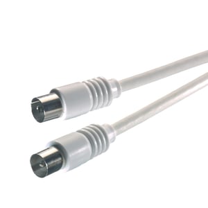 Vivanco PS L 7138 Koaxialkabel 3 m Weiß
