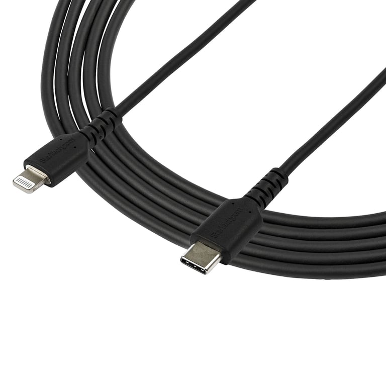 StarTech RUSBCLTMM2MB kabel do telefonu Czarny 2 m USB A Lightning