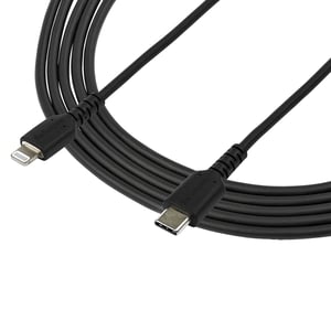 StarTech RUSBCLTMM2MB kabel do telefonu Czarny 2 m USB A Lightning