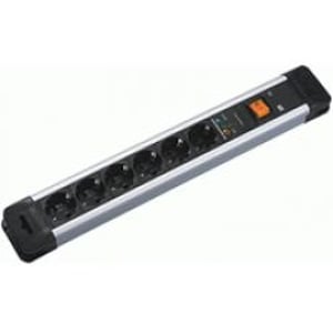 Bachmann Connectus Grau 6 x Netzsteckdose 2 m