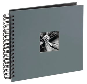 Hama Fine Art Photo Album, Gray, 100 sheets, 10 x 15, spiral binding