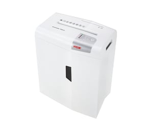 HSM X6pro Aktenvernichter – Zerkleinerung durch Schneiden der Partikel, 58 dB, 22 cm, Silber, Weiß