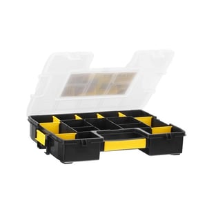 Stanley 1-97-483 Tool Box Small Parts Box Nylon Black, Clear, Yellow
