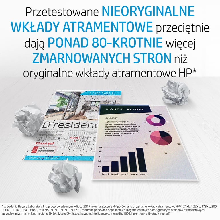 HP Oryginalny trójkolorowy tusz 303