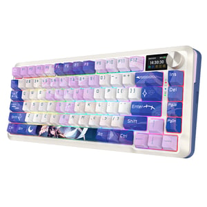 REDRAGON K708AK-RGB-PRO FLEKACT klawiatura USB + RF Wireless + Bluetooth Biały