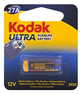Kodak Ultra 27A engångsbatteri, alkaliskt