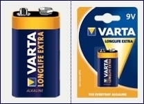 Varta Longlife Extra 9 V block Jednorazowa bateria Alkaliczny