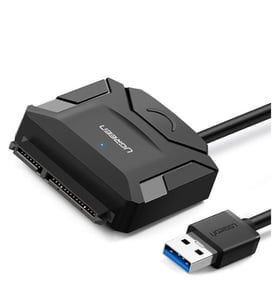 Ugreen 20611 adapter för USB 3.0- och SATA III-kablar, svart