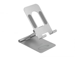 DeLOCK Stojak na smartfona z uchwytem, regulowany, z aluminium (122 g)